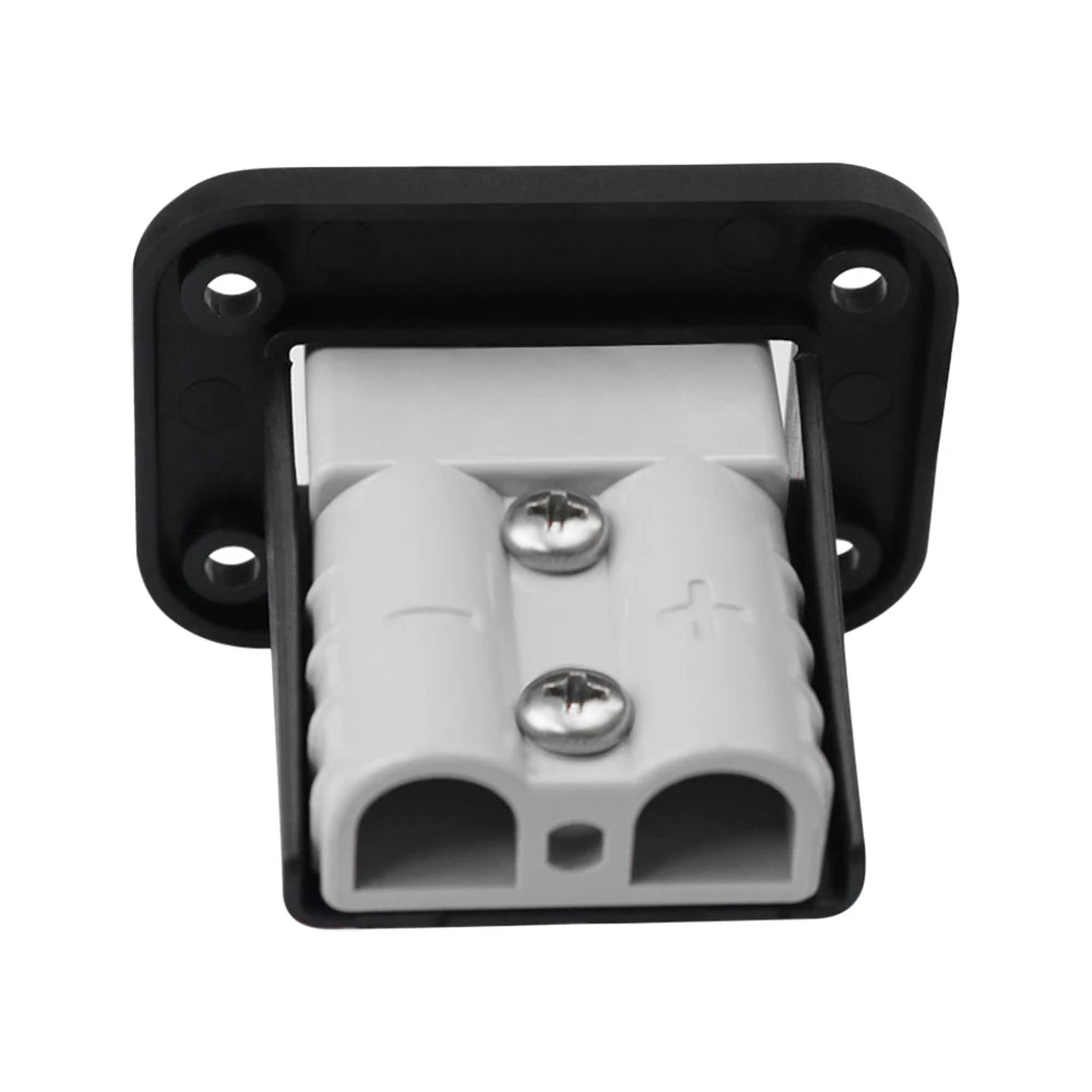 50A Anderson Plug Flush Mount Connector Kit with Mounting Bracket Panel Cover for Caravan Camper Boat Truck Battery Charging