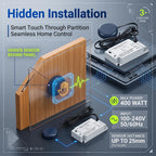 110V 220V 400W Hidden Wooden Touch High-Power 400W Controller for Cabinet, Nightstand, and LED Strip Lights Touch Switch Sensor
