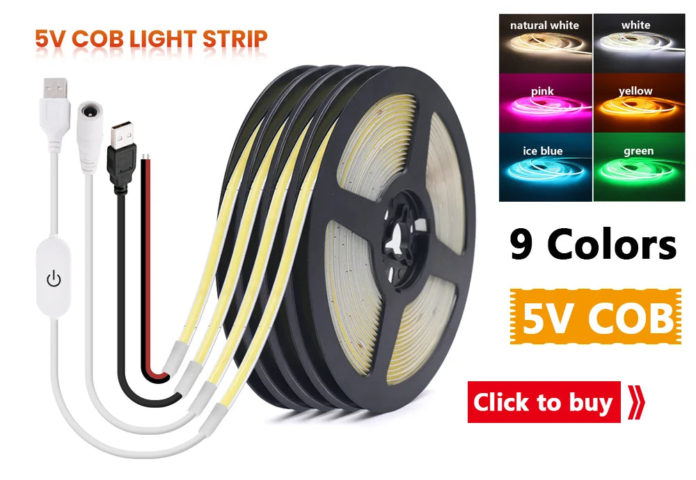 5M LED Strip SMD 5050 5054 LED Tape Waterproof Ribbon Diode 12V 2835 Flexible Neon Lights 60/120Leds/m LED Lights for Room Decor