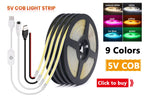 5M LED Strip SMD 5050 5054 LED Tape Waterproof Ribbon Diode 12V 2835 Flexible Neon Lights 60/120Leds/m LED Lights for Room Decor
