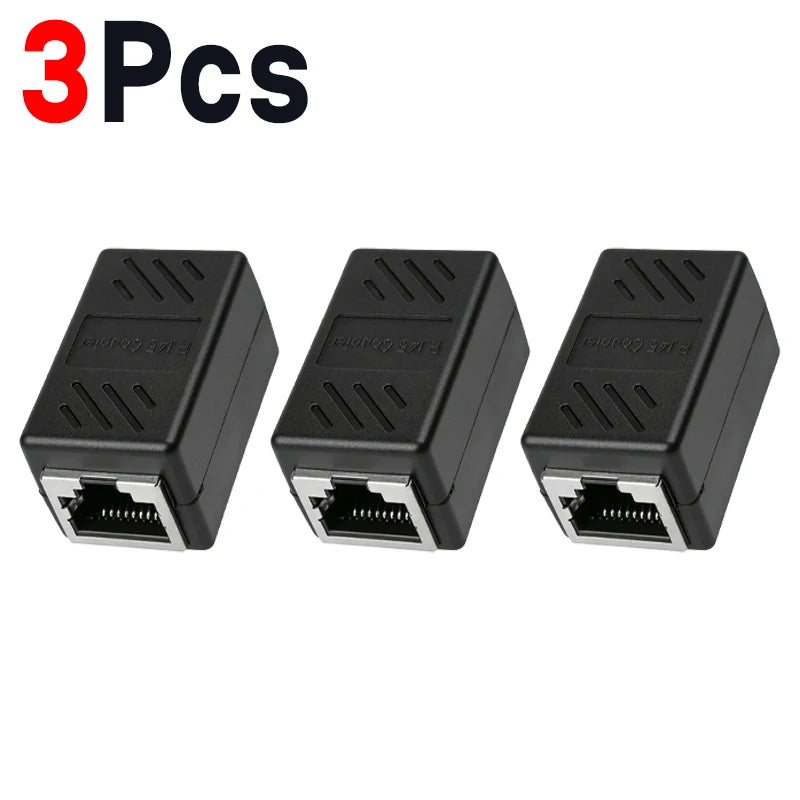 RJ45 Coupler Ethernet Cable Connectors Female To Female 1000Mbps High-speed Network Extender Adapters for Cat7/Cat6/Cat5/Cat5e