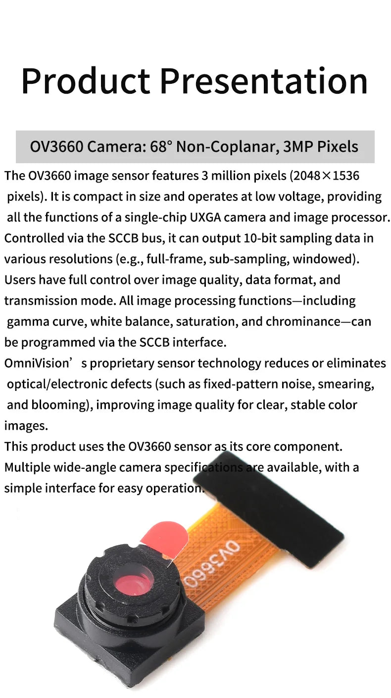 New Version ESP32-CAM Development Board with Wi-Fi + Bluetooth Module and OV3660 High-Definition Camera Module