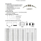 10pcs SMD Molding Power Inductors 0420 0520 0530 0630 0650 1uH 1.5uH 2.2uH 3.3uH 4.7uH  6.8uH 10uH 15uH 22uH 33uH 47uH Inductor