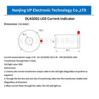 NJXSE Led Current Indicator 5A 20A 30A 50A 100A CT AC Signal Monitor Light Factory Price Current Transformer with Led Indicator