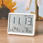 Multifunction Thermometer Hygrometer Automatic Electronic Temperature Humidity Magnetic Attraction Wall Monitor Clocks