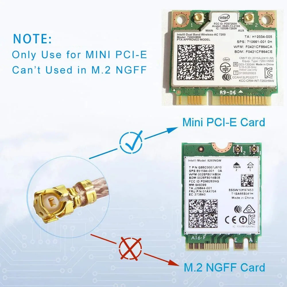 U.FL IPX IPX1 UFL to RP-SMA Female Bulkhead Antenna WiFi Pigtail SMA Connector 1.13 Cable For PCI Card Wireless Router
