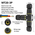 IP68 Waterproof Joint Wire Quick Connection Connector 2 3 4 Pin Solderless LED Lamp Electric Wiring Outdoor Rainproof Terminal
