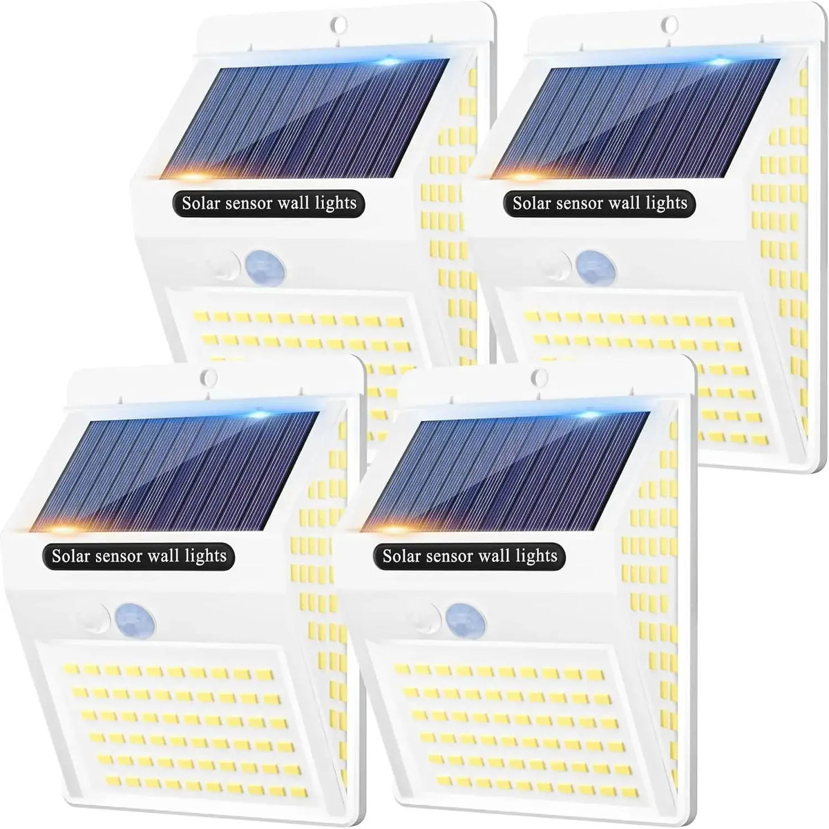 140LED Solar Security Lights Outdoor, Solar Motion Sensor Lights 270ºWide Angle Waterproof Solar Powered Durable Wall Lights