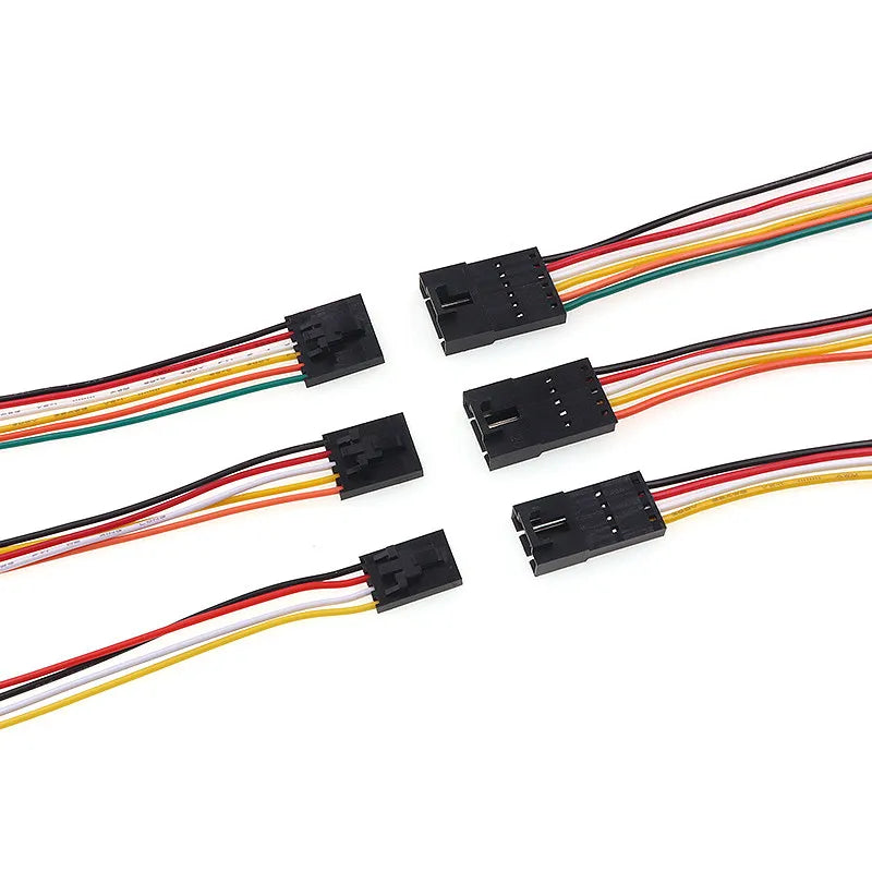5 Pairs MX2.54 2.54mm Pitch DuPont Connector with Lock Male Female Docking Wire Single Head 24AWG Electronic Cable