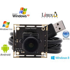 ELP Global Shutter USB Camera 720P 60fps Aptina AR0144 100° Wide Angle Lens UVC Webcam for Linux Windows Android