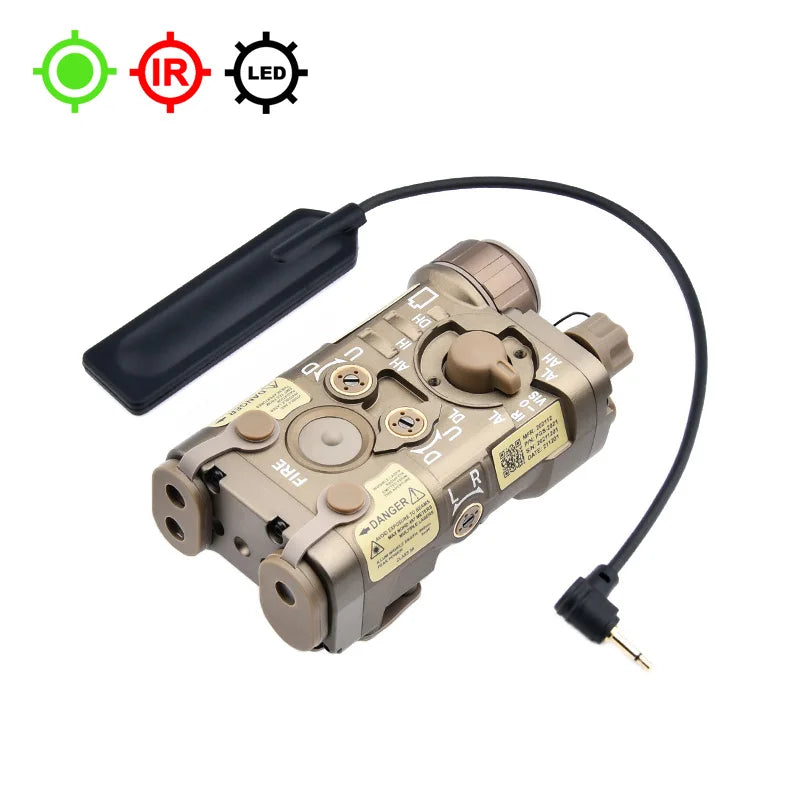 Airsoft CNC IR Laser Sight RAID CQBL PEQ PERST NGAL OGL DBAL IR Device Metal Material  Red, Green, Blue Laser IR Laser 20mm Rail