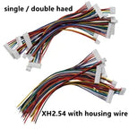 50Set/100Pcs JST XH2.54 Straight/Curved Header+Housing+Terminal Connector 2P/3/4/5/6/7-12Pin Right Angle 90°/180°Socket For PCB
