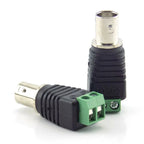 2/5/10pcs 12V DC BNC Male Female Connector Coax CAT5 Video Balun Adapter Plug For Led Strip Lights CCTV Camera Accessories B5