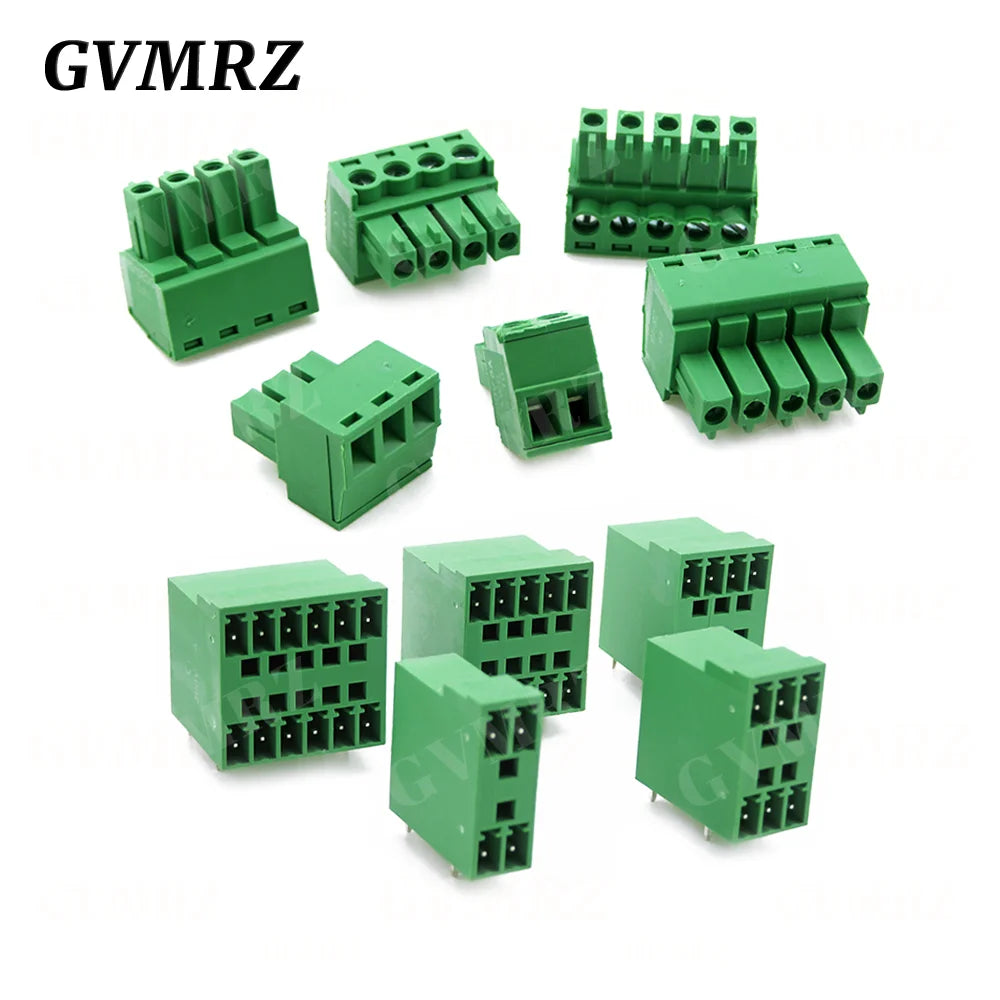 5PCS 15EDG KF15EDGRH 2x2 ~ 12PIN 3.81mm Double Layer Double row pluggable terminal block PCB welding plate Plug Pin Socket
