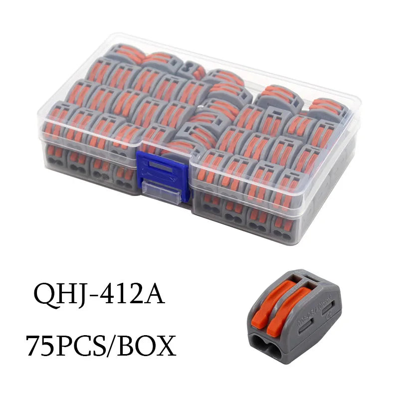 Mini Wire Electrical Connector Boxed 222 LED Strip Lighting Quick Connectors Universal Compact Conductor Push-in Terminal Blocks