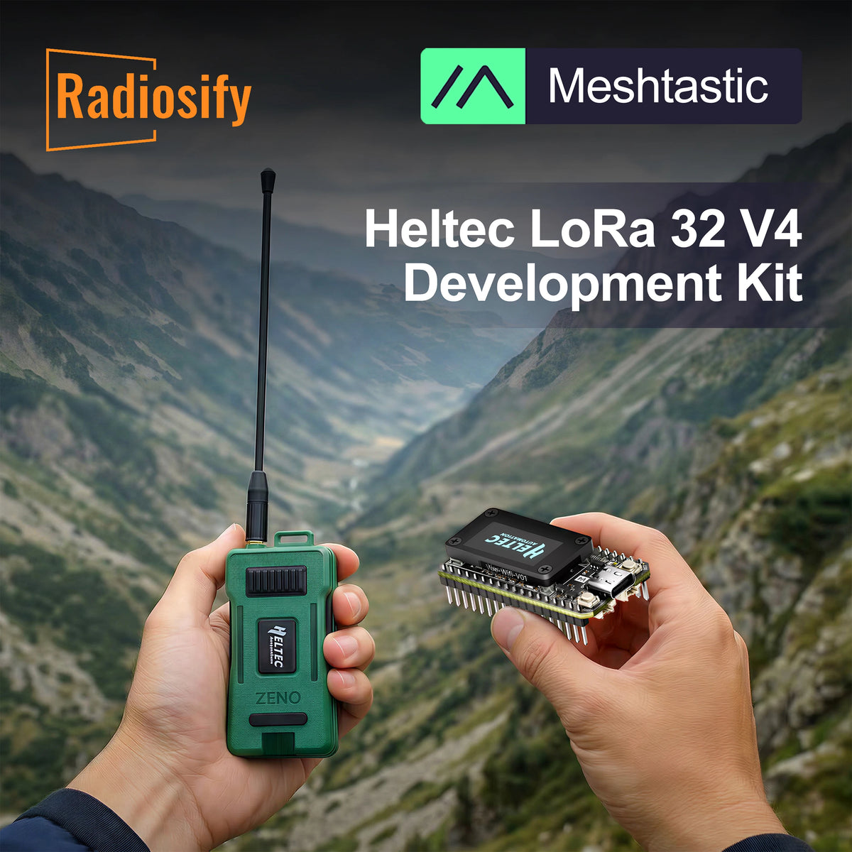 Heltec WiFi LoRa 32 V4 with Case ESP32-S3 SX1262 Meshtastic Meshcore LoRaWAN Development Board Bluetooth WiFi