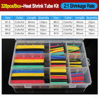 2:1/ 3:1/4:1 Heat Shrink Tube Set 73~900pcs Shrinkage Tubing Kit Cable Repair Protecter Wire Insulation Thermoresistant Sleeving