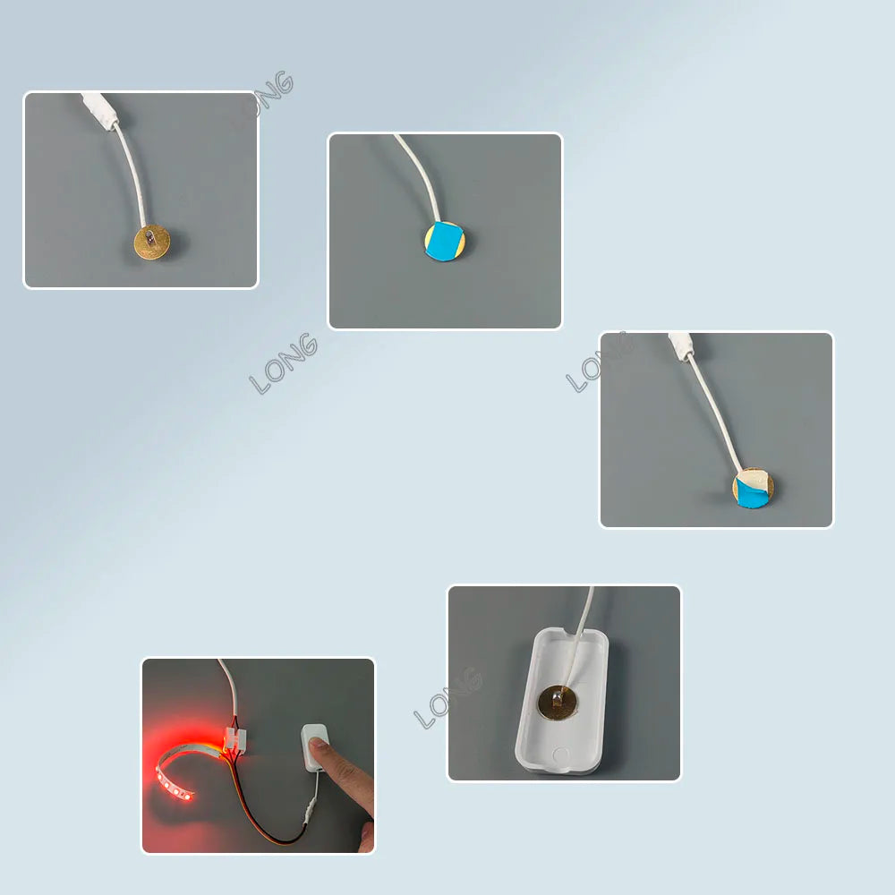 DC3.7-24V 2.5A Touch Dimmer Switch Mini Intelligent Touch Sensor Penetrating Sensor LED Light Switch Water Level Detection