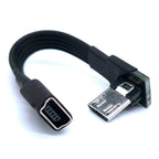 0.1M0.2M0.5M1M mini USB female to micro revolving connector, dash cam adapter cable, T-shaped port to Android navigation extensi