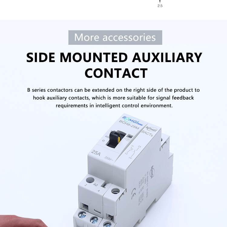 Ac Contactor 220V Din Rail Modular Single Phase 16A 25A Mini 24V 220 V 2No 2Nc 110V Electric 230V Silent Electronic Relay Rele D
