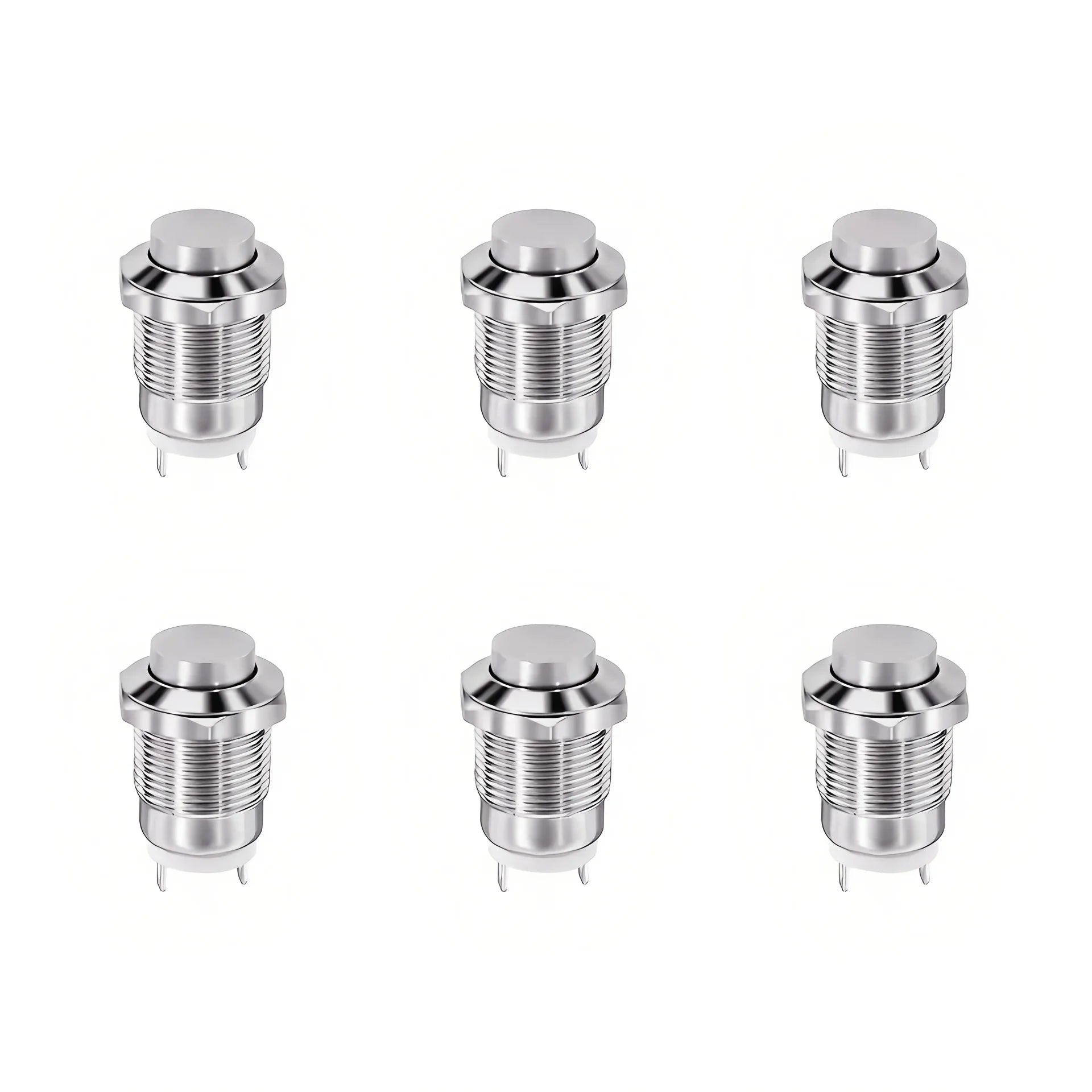 12mm Metal Button Switch Waterproof 1NO 3A High Head Momentary Suitable for Doorbells Car Start Horns Computer Automatic Reset