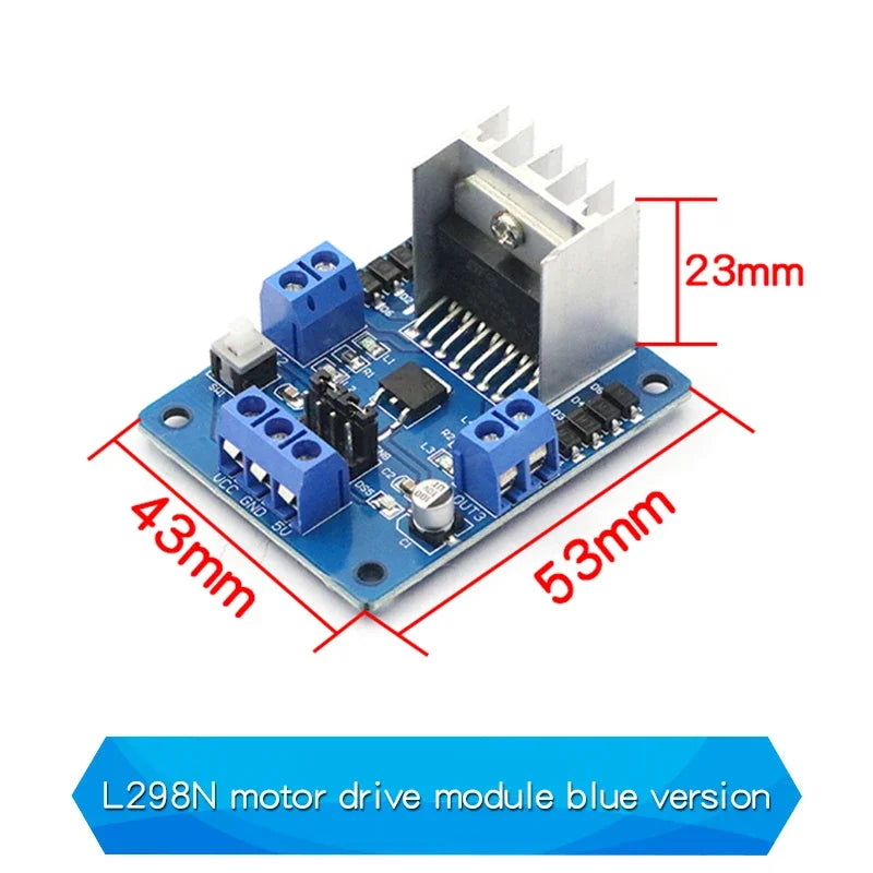 1PCS L298N Driver Board Module L298N Stepper Motor Smart Car Robot Breadboard Peltier High Power L298 DC Motor Driver