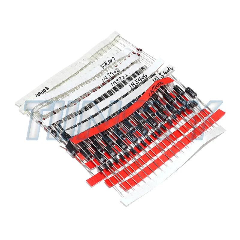 350PCS/box Diodes kit 14Values Rectifier/Fast Recovery/Schottky/Switching Diode Set 1N4001 1N4007 1N4148 RL207 UF4007 FR107 207