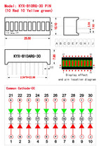 10pcs Multi-Color LED Display Bargraph Light 10 Segments Red Blue Yellow White Green Single Color Battery Level Bar Graph DIY