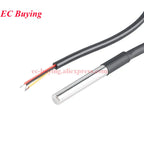 DS18B20 LM35DZ BMP180 BMP280 BME280 BMP180 BME680 BME688 SGP30 SGP40 Waterproof Thread Temperature Probe Sensor Stainless Steel