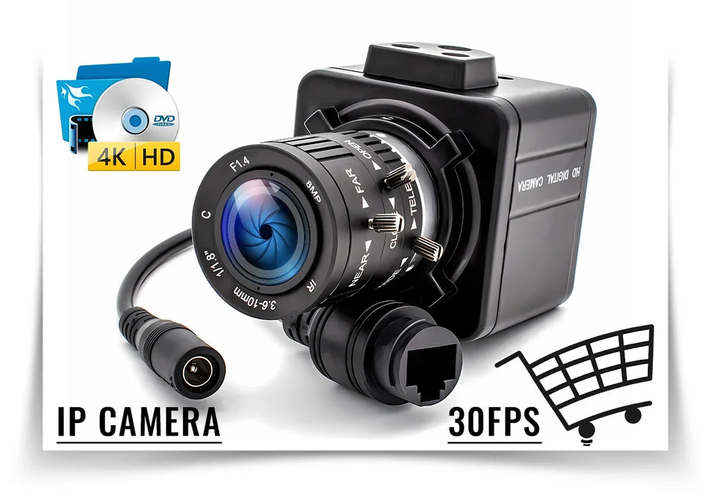 Global Shutter USB Camera 1080P 90FPS Industrial Metal Box With 5-100mm Varifocal Lens Plug Play For Meeting Document Scanning