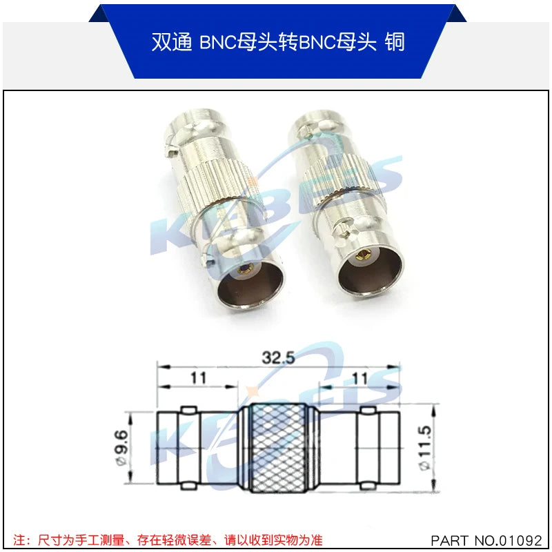 1PCS BNC to BNC Adapter Male to Female Dual Way Tee Flange BNC-KKF-KKY-KK-KKK-JJJ-KKJ-KKJ-JKW-JJ-JKQ9 RF Connector