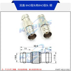 1PCS BNC to BNC Adapter Male to Female Dual Way Tee Flange BNC-KKF-KKY-KK-KKK-JJJ-KKJ-KKJ-JKW-JJ-JKQ9 RF Connector