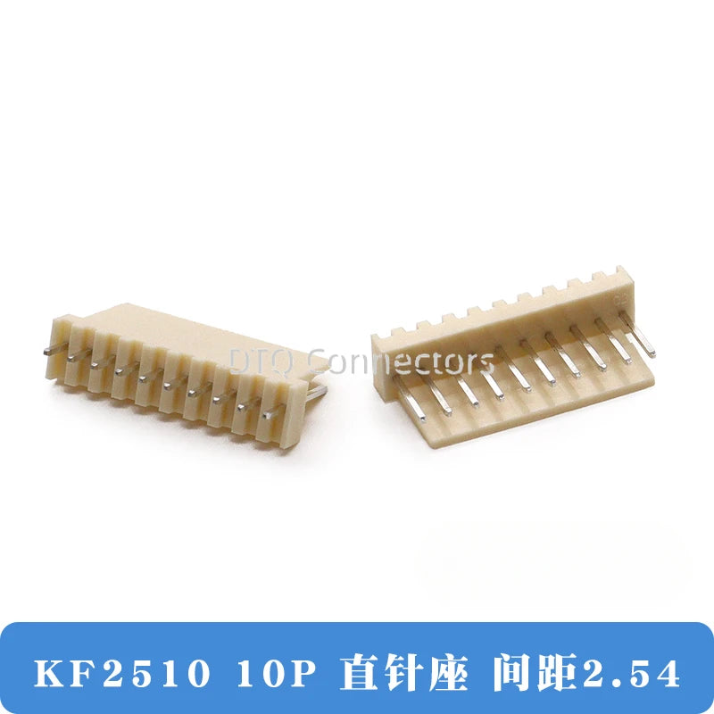 50/100PCS KF2510 connector straight pin socket bent pin socket 2.54MM 2A 3AW 4 5 6 8 10 12P