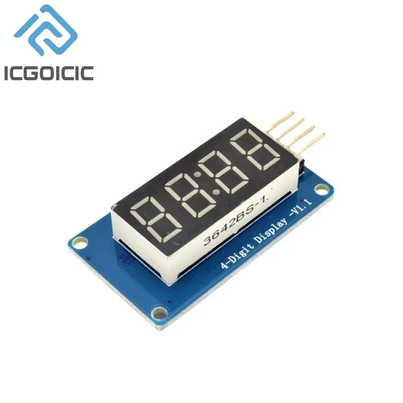 TM1637 LED Display Module For Arduino 7 Segment 4 Bits 0.36Inch Clock RED Anode Digital Tube Four Serial Driver Board Pack