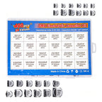 24Values 400PCS capacitor kit Aluminum Electrolytic SMD condensadores electrolíticos igmopnrq 1uF~1000uF 6.3V-50V with box kit