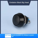 12MM Small Mini Metal Push Button Switch 12V 220v On Off Start Stop Momentary Colorful Black Oxide Waterproof Round Head Wedding