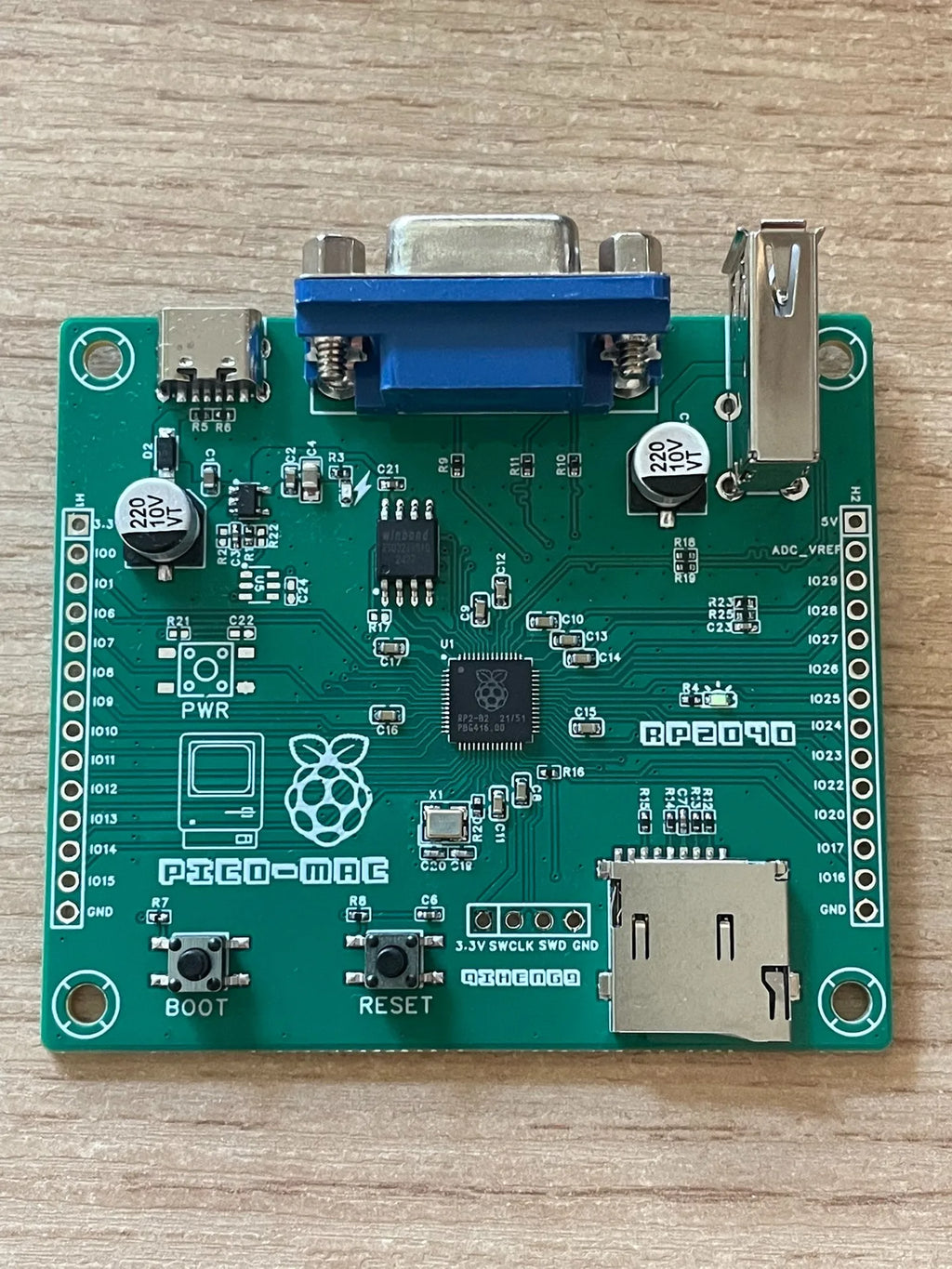 DIY Pico-Mac Retro Computer Kit - Open Source Mac 128K Emulator based on Raspberry Pi RP2040, Supports VGA & USB