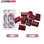 CBB22 Metalized Polypropylene Film Capacitor Assortment Kit 100PF to 820nF 100V-630V Electronic Component for Circuit DIY Repair