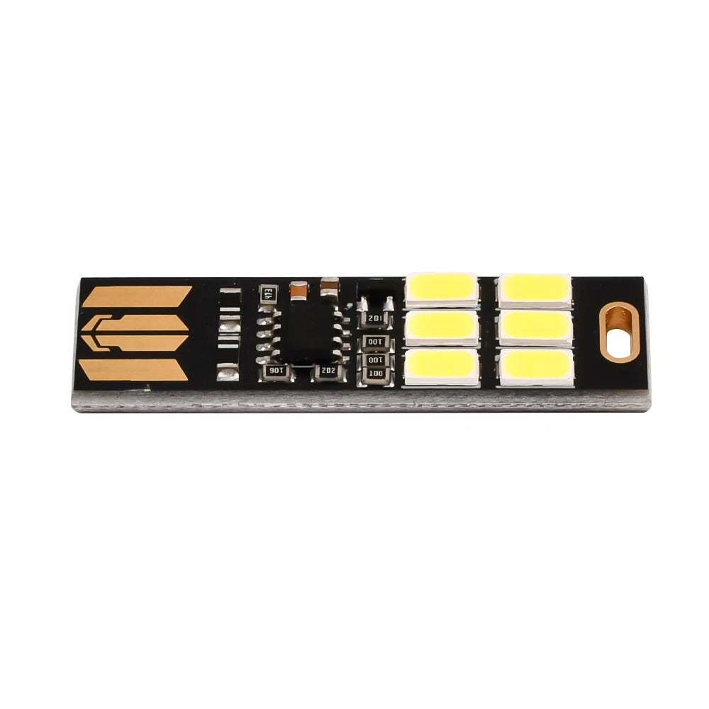 5pcs Portable Mini 5730 USB 6 LED Light 5V Touch Sensor Dimmable Night Light for Power Bank Computer Laptop Book Reading Lamp