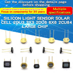 1PCS 2DU6 6x6 Silicon Photo Sensor Solar Cell 2DU3 3x3 Silicon Photo Cell 2CU84