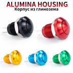 8 10 12 16 19 22mm high head small Waterproof Metal Push Button Switch LED Light Self-locking/Self-reset 3/6/12/24V