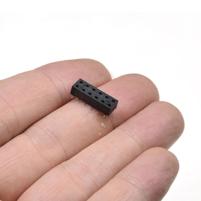 5/10Pcs Smd 2.54mm Female Header Strip Connector 3.5mm Height 2*2/3/4/5/6/7/8/10/20/40 P/Pin For Smt Pcb