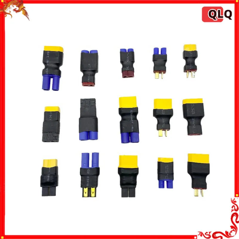 5pcs/lot Adapter Xt30 Xt60 Xt90 T Plug Deans Ec5 Ec3 Female To Male Hxt 4mm Connectors Plug Rc Lipo Battery Control Parts Diy