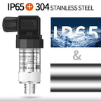 NPT1/4 Pressure Transmitter Sensor 0-100psi 1000Psi to 4-20mA 0-10V Pressure Transducer Hydraulic 0-10V 0.5-4.5V DC5V 24V Power