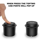 QI 3 in 1 Wireless Charger Built in Type-C USB Ports Desktop Embedded Charging Station for iPhone 13 Xiaomi Airpods Mobile Phone