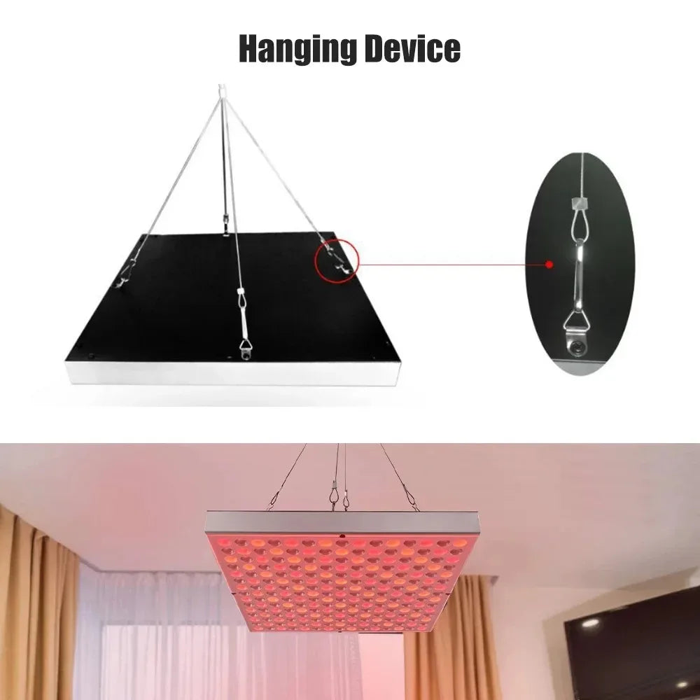 45W Red Light Therapy Panel 660nm&850nm for Body Pain Relief Near Infrared Photon Beauty Instrument Home Use Device LED Light Therapy Lamp for Anti-Aging, Pain Relief, with Stand, Hooks and Sunglasses