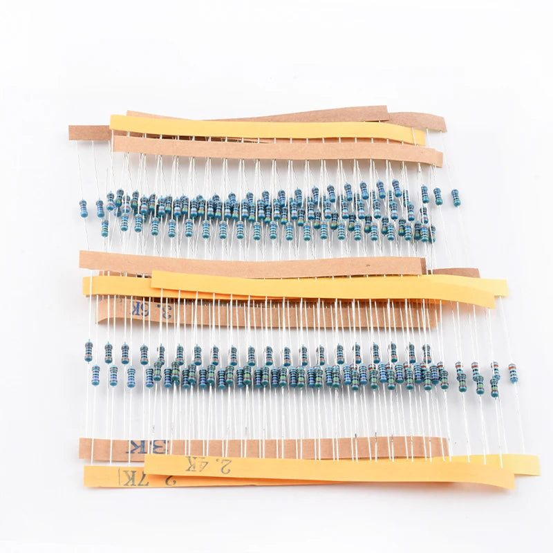 Snvi Resistor Kit 1/4W 1% Metal Film Resistors Set 300pcs 600pcs 820pcs 2600pcs 30 41 130 Values Electronic Components