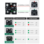 22mm XB2-ED21 XB2-ED33 XB2-ED25 Self-locking/Latching Knob Switch 10A/600V 2 Position 3 Position Select Button Switch