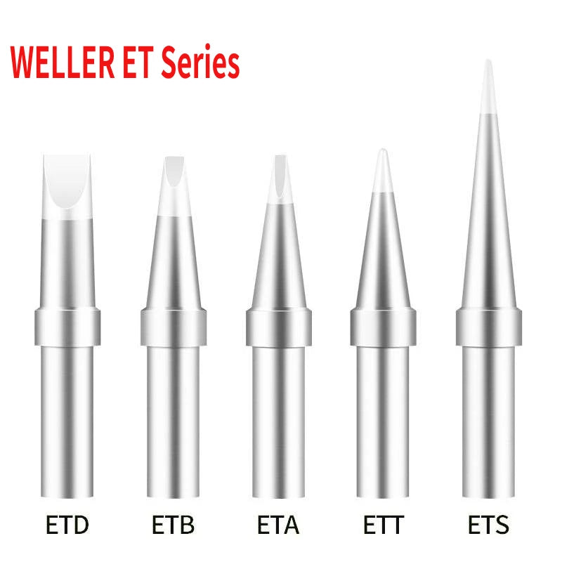 Weller ET Series ETD ETB ETA Soldering Iron Tip Copper Lead-Free for WES50 51 Soldering Station Welder For PES51 LR21 Handles