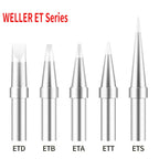 Weller ET Series ETD ETB ETA Soldering Iron Tip Copper Lead-Free for WES50 51 Soldering Station Welder For PES51 LR21 Handles